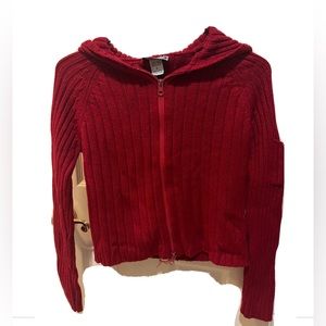 Sweater with zipper Red  Size S